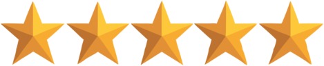 A graphic showcasing 5-star ratings for client feedback for Dixon Painting